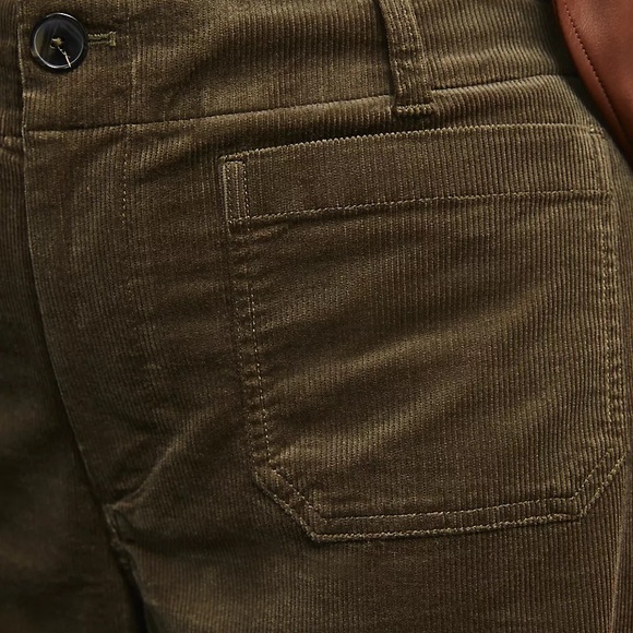 Anthropologie The Colette Cropped Wide-Leg Pants in Navy- 18W - NWT! - Picture 7 of 9